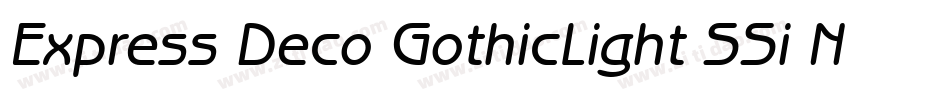 Express Deco GothicLight SSi Normal字体转换